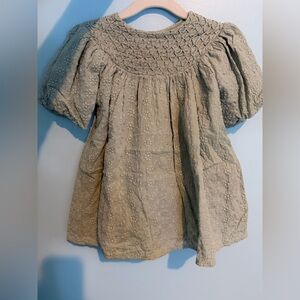 Zara green floral dress